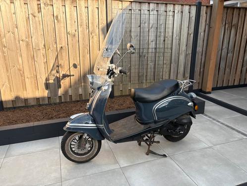 Retro snorscooter, Fietsen en Brommers, Snorfietsen en Snorscooters, Gebruikt, Overige merken, Benzine, Ophalen