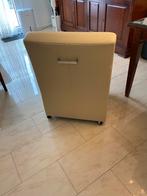 Leren Eetstoelen Set - Ivoor - Zeer Goede Staat, Huis en Inrichting, Stoelen, Ophalen, Overige kleuren, Leer, Zo goed als nieuw