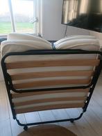 Opvouwbaar logeerbed opklapbaar. Zgan, Ophalen, 90 cm, Eenpersoons, Zwart
