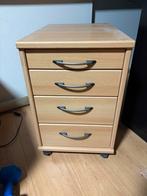 Ladeblok / Bureaukast Buroblok met 4 lades, Huis en Inrichting, Kasten | Ladekasten, Ophalen, Minder dan 50 cm, Gebruikt, Overige materialen