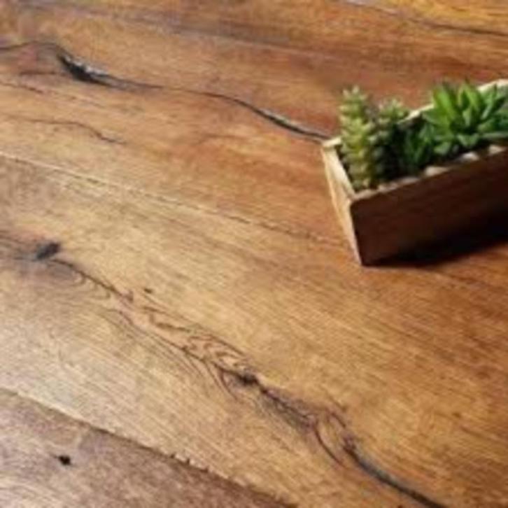 UNIEKE ANTIEK VEROUDERDE EIKEN VLOER KANT & KLAAR GEOLIED!, Huis en Inrichting, Stoffering | Vloerbedekking, Nieuw, Parket, 75 m² of meer