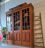 Vintage/Antieke jaren '30 schoolkast, Art deco buffetkast, 200 cm of meer, 150 tot 200 cm, Ophalen of Verzenden, Zo goed als nieuw
