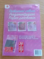 Pakje perkament Vellum, 20 vel, Ophalen of Verzenden, Nieuw, Overige thema's