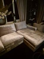 Grote luxe champagne velvet bank, Huis en Inrichting, Ophalen, Zo goed als nieuw, Stof, Eric kuster hotel chic