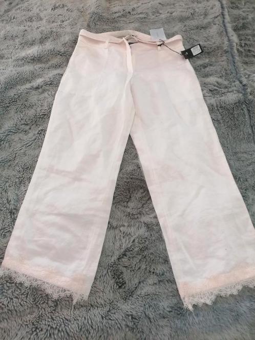 Atos Lombardini mooie broek/ Itailiaanse maat 42 = S/NIEUW, Kleding | Dames, Broeken en Pantalons, Nieuw, Maat 36 (S), Wit, Driekwart
