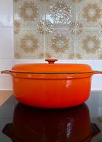 Staub doufeu brood braad stoofpan | gevlamd oranje, Huis en Inrichting, Ophalen of Verzenden, Zo goed als nieuw, Gietijzer, Koekenpan of Braadpan