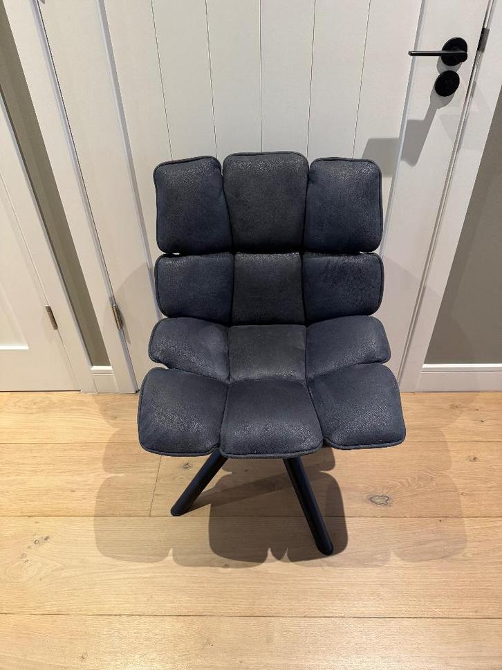Fauteuil, Huis en Inrichting, Fauteuils, Zo goed als nieuw, Metaal, Stof, 50 tot 75 cm, Minder dan 75 cm, Ophalen