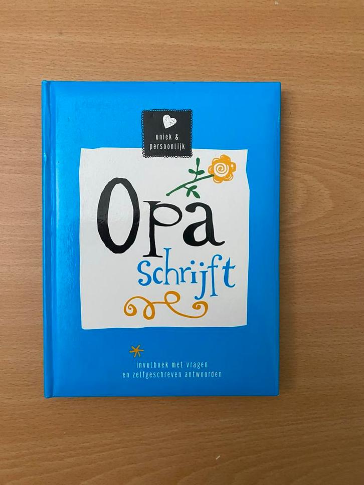 Opa schrijft - Vragenboek voor opa, Boeken, Hobby en Vrije tijd, Nieuw, Ophalen of Verzenden