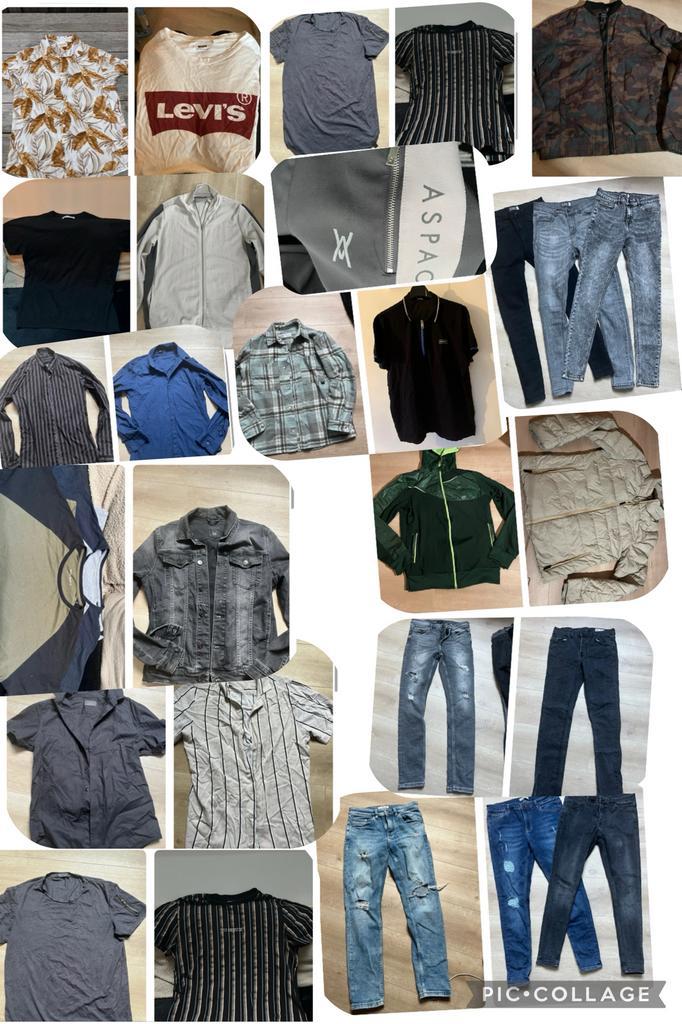 30+ stuks herenkleding S en M, Kleding | Heren, Heren-kledingpakketten, Zo goed als nieuw, Ophalen of Verzenden