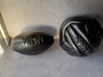 2 Vintage leren ballen, Antiek en Kunst, Curiosa en Brocante, Ophalen of Verzenden