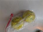 6 softballen, Sport en Fitness, Honkbal en Softbal, Ophalen of Verzenden, Gebruikt, Softbal, Bal