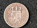 1848 Nederland 1/2 Gulden - Willem II - Zilver, ½ gulden, Zilver, Ophalen of Verzenden, Losse munt