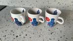 Set 3 douwe egberts mokjes.  Huisjes, zaanse huisjes, Ophalen of Verzenden, Zo goed als nieuw, Overige stijlen, Kop(pen) en/of Schotel(s)