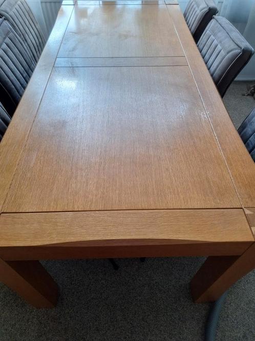 Prachtige licht eiken houten tafel., Huis en Inrichting, Complete eetkamers, Gebruikt, 6 tot 8 stoelen, Ophalen of Verzenden