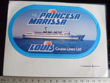 sticker m/s princesa marissa louis cruise lines ltd logo beschikbaar voor biedingen