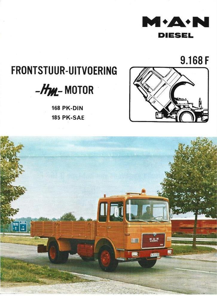 MAN M.A.M. vrachtwagen camion folder diesel (mn91), Boeken, Vervoer en Transport, Zo goed als nieuw, Vrachtwagen, Ophalen of Verzenden