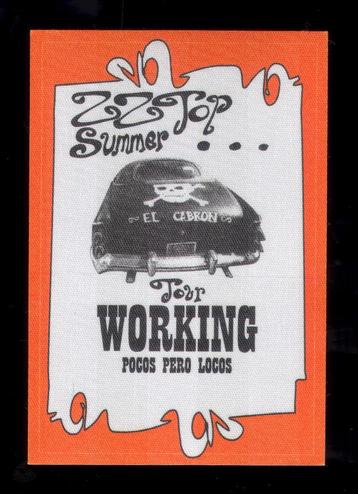 ZZ Top BACKSTAGE PASS Amsterdam 2016 beschikbaar voor biedingen