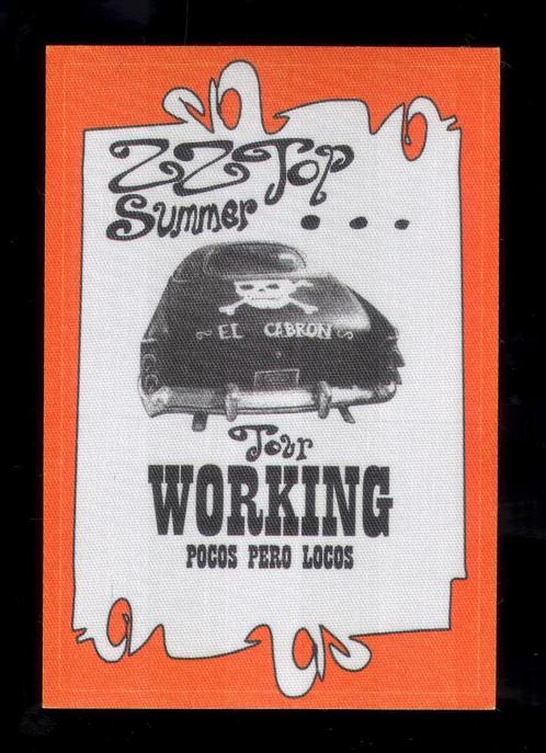 ZZ Top BACKSTAGE PASS Amsterdam 2016, Verzamelen, Muziek, Artiesten en Beroemdheden, Zo goed als nieuw, Foto of Kaart, Verzenden
