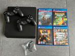 Playstation 4 met 2 controllers, games en GRATIS tv, Spelcomputers en Games, Spelcomputers | Sony PlayStation 4, Met 2 controllers