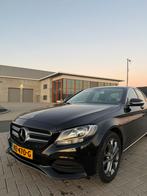 Mercedes-Benz C-Klasse C180 1.6 115KW Aut7 2015 Zwart, Automaat, 1800 kg, Zwart, Leder en Stof