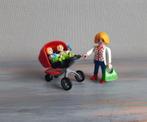 Playmobil 5573 - Moeder met Tweeling Kinderwagen en Baby's, Ophalen of Verzenden, Zo goed als nieuw, Complete set