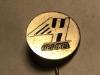 Metalen HEINKEL SCOOTERMERK Speld (Zwart/Metaalkleur)., Verzenden, Zo goed als nieuw, Transport, Speldje of Pin