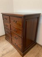Klassiek houten  archiefkast | ladekast, Huis en Inrichting, Kasten | Ladekasten, Gebruikt, 3 of 4 laden, Minder dan 100 cm, Overige houtsoorten