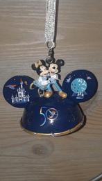 Disney Mickey en Minnie WDW 50th anniversary earhat ornament, Ophalen of Verzenden, Mickey Mouse, Nieuw, Beeldje of Figuurtje
