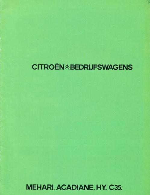 Folder Citroën Bedrijfswagens (Belgische uitgave - ca.1979), Boeken, Auto's | Folders en Tijdschriften, Gelezen, Citroën, Verzenden
