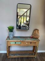 Hele mooie sidetable van sloephout, Ophalen, 100 tot 150 cm, Zo goed als nieuw, 25 tot 50 cm