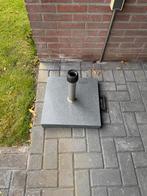 Zware parasolvoet graniet 45x45 cm, Ophalen, Zo goed als nieuw, Minder dan 1 meter, Parasolvoet