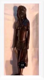 Prachtig Afrikaans jagers beeld, groot 40 cm, Antiek en Kunst, Kunst | Beelden en Houtsnijwerken, Ophalen of Verzenden