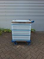 RVS Borden-/dienblad wagen, Doe-het-zelf en Verbouw, Transportwagens, Ophalen, Zo goed als nieuw, Transportkar
