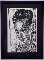964. Houtsnede, Ernst Ludwig Kirchner, Antiek en Kunst, Kunst | Etsen en Gravures, Ophalen of Verzenden