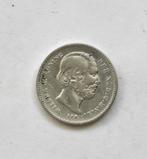 25 cent koning Willem 3 1890 ZP zonder punt fr, Postzegels en Munten, Munten | Nederland, Koning Willem III, Zilver, 25 cent, Ophalen of Verzenden