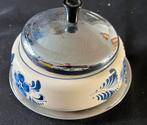 Tabakspot laag model met deksel. Lijkt op delfts blauw., Ophalen of Verzenden, Overige stijlen, Porselein, Schaal of Schalen