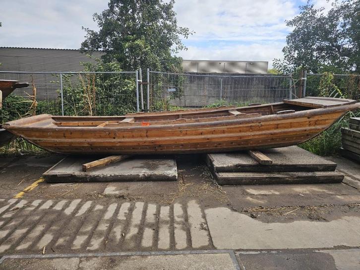 81 - Sampan, Chinese schouw, kolek, houten schouw, boot,, Hobby en Vrije tijd, Overige Hobby en Vrije tijd, Zo goed als nieuw