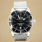 Breitling Superocean Heritage II 46 Ocean Classic Mesh Brace, Staal, Gebruikt, Staal, Breitling