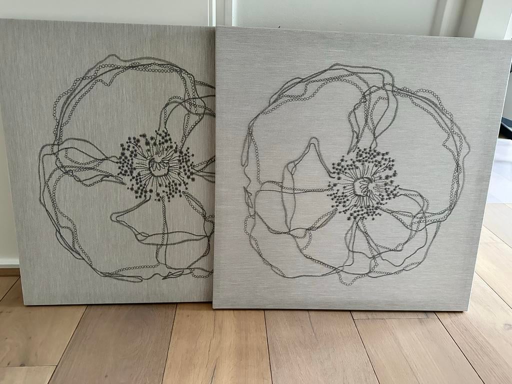 2 IKEA Schilderijen Nieuwstraat - Bloemen, Ophalen, Nieuw