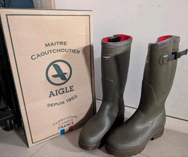 Aigle Parcours 2 ISO Laarzen Maat 47 - Jachtlaarzen, Kleding | Heren, Schoenen, Nieuw, Boots, Bruin, Ophalen of Verzenden