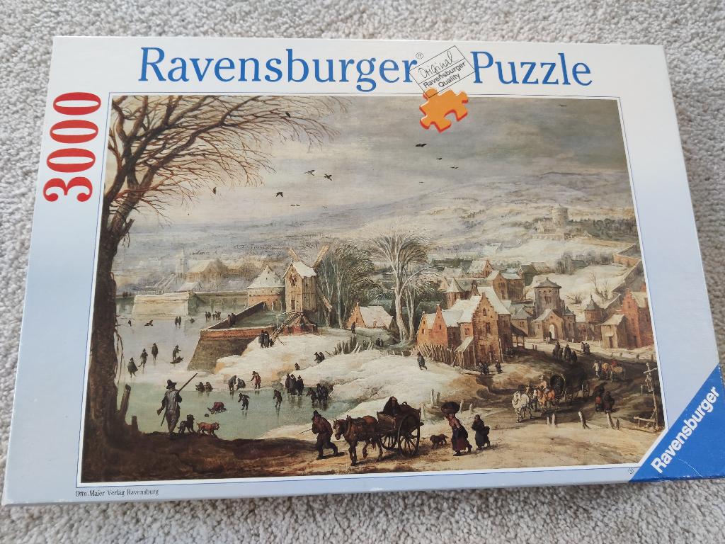 Puzzel Ravensburger Brueghel Winterlandschap, Ophalen of Verzenden, Meer dan 1500 stukjes, Zo goed als nieuw, Legpuzzel