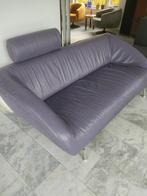 lederen bank 2- 2,5 zits, Huis en Inrichting, Ophalen, Gebruikt, 150 tot 200 cm, Tweepersoons