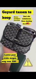 Goyard tas LAATSTE STUKS, Sieraden, Tassen en Uiterlijk, Tassen | Schoudertassen, Zwart, Nieuw, Leer, Ophalen