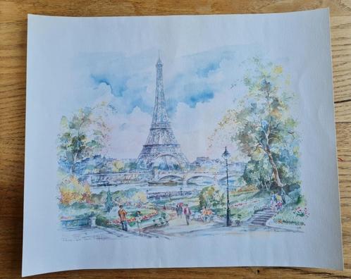 Legai - La Tour Eiffel - Litho Drukgesign., Antiek en Kunst, Kunst | Litho's en Zeefdrukken, Ophalen of Verzenden