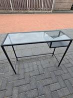 Ikea Sidetable Glas - Zeer Goede Staat, Huis en Inrichting, Tafels | Sidetables, 100 tot 150 cm, Ophalen of Verzenden, Zo goed als nieuw