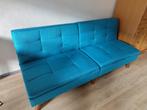 Slaapbank Blauw, Huis en Inrichting, Slaapkamer | Slaapbanken, Ophalen, Blauw, 190 cm of minder, Zo goed als nieuw