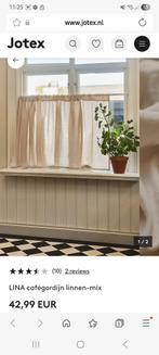 Linnenmix Gordijn - Sfeervol & Stijlvol, Crème, Nieuw, Ophalen of Verzenden, Landelijk