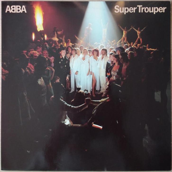 Pop L.P. (1980) ABBA - Super Trouper, Cd's en Dvd's, Vinyl | Verzamelalbums, Gebruikt, Pop, 12 inch, Ophalen of Verzenden