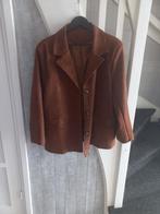 Faux suède blazer cognac kleur xl, Ophalen of Verzenden, Zo goed als nieuw, Maat 42/44 (L), Bruin