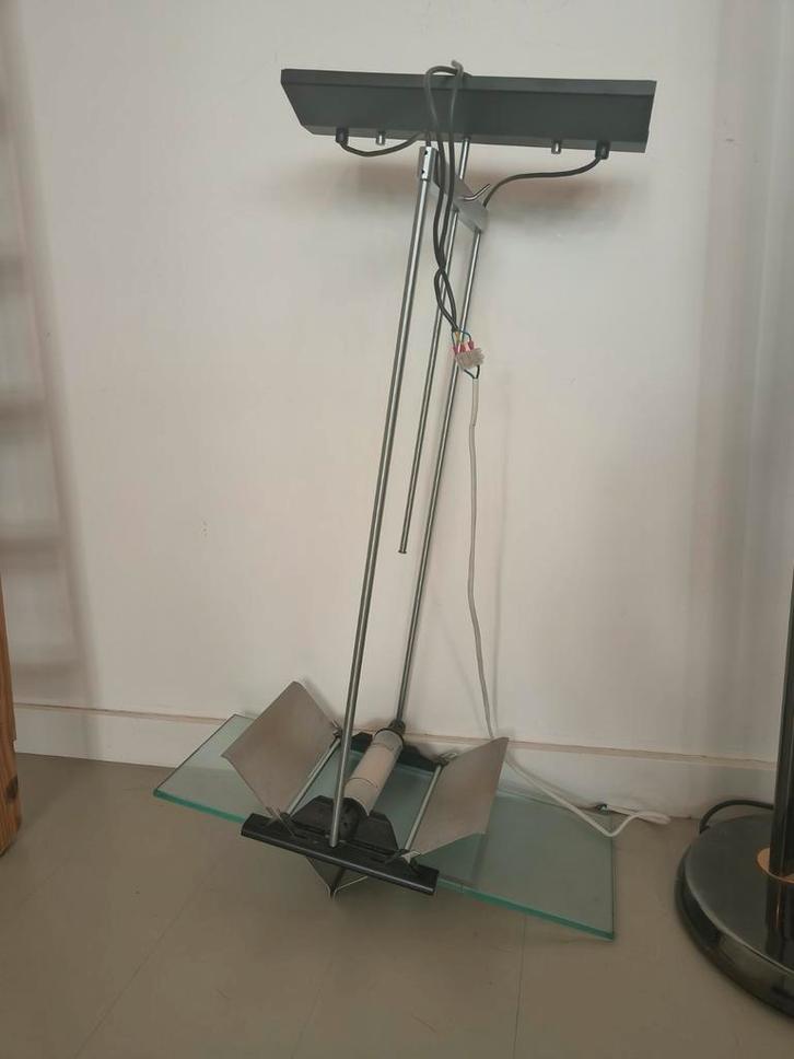 Unieke Hanglamp - Industrieel Design, Huis en Inrichting, Lampen | Vloerlampen, Gebruikt, Minder dan 100 cm, Glas, Metaal, Ophalen